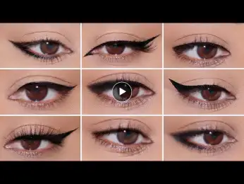 How To: 9 Different Eyeliner Styles on HOODED EYES | Easy Beginner Friendly Tutorial