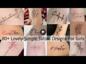 80+ Lovely simple tattoo designs for girls/ Girls love tattoo design collection