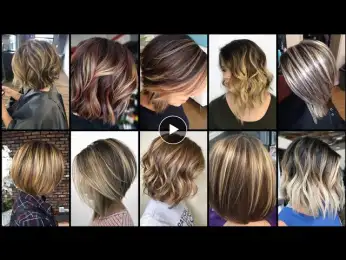 Latest Highlights Bob Haircuts & Tow Tone Hair Color Ideas For Women 2023-2024 || Fashion Hair Club