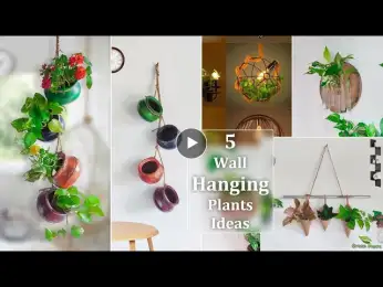 5 Wall Hanging Plants Decor Ideas Using Indoor Plants for the Front of Your House//GREEN PLANTS