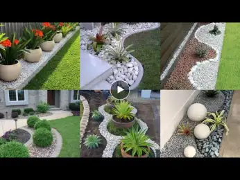 Must Watch ! Modern Front Yard & Backyard Landscaping Ideas With Rocks | Rock Based Garden Designs