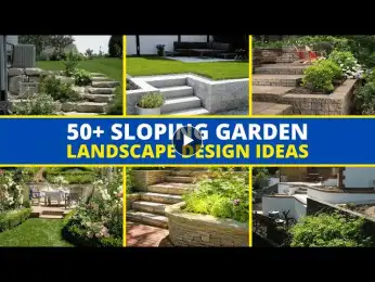 50+ Inspiring Sloping Garden Design Ideas for Front Yard & Backyard 