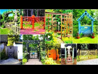 140 Garden Gates and Entrances for Backyard, Cottage, Farmhouse! Whimsical Garden Ideas