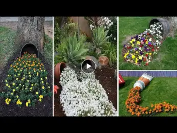 15 Spilled Flower Pots That Turn Your Flowers Into Streams Of Paint | garden ideas