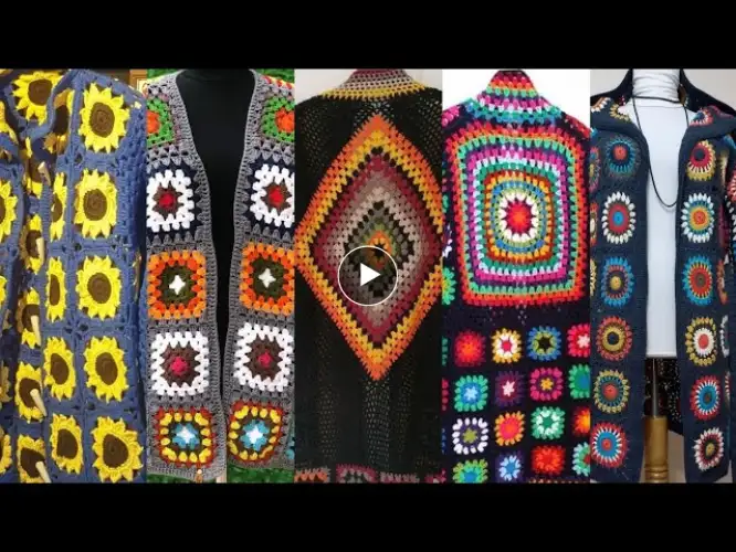 Very Creative and Impressive Crochet Long Jacket Patterns Ideas 2023 || Expression Crochet Art