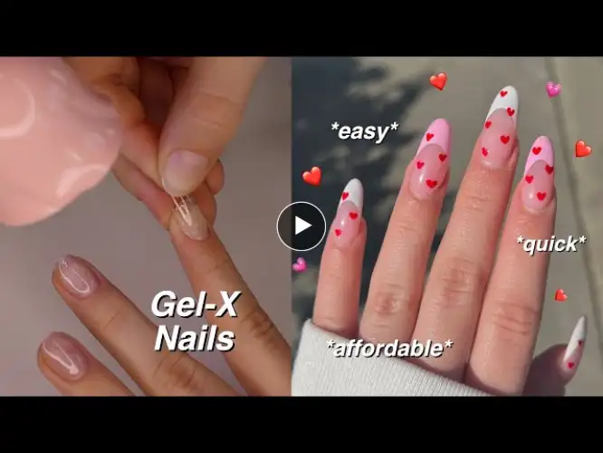 how to create simple valentine’s day nails