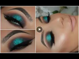 Halo Teal Pop of Colour Smokey Eye | Amys Makeup Box
