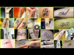 Letters tattoo for couples | initial tattoo ideas for couples | dj tattoo @TkIdeas