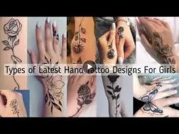 Different types of latest hand tattoo design ideas for girls in 2023