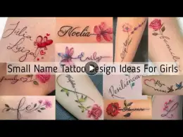 Small name tattoo design ideas for girls | name tattoo designs for women