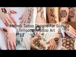 Mehndi tattoo design ideas for girls/ What is mehndi tattoo design mean?