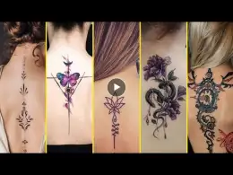 40+ Sexy Spine Tattoo Designs For Girls 2023 | Attractive Spine Tattoos For Ladies | Womens Tattoos!