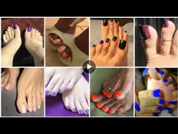 50 plus most elegant and gorgeous long toe nail art design for women