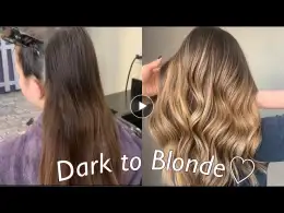 Hand Painted Balayage Ombre! Technique ( Dark to Blonde )Tutorial