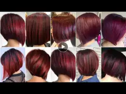 50 inspiring Burgundy Short layered Haircuts &Hairstyling for business women's|| best short haircuts