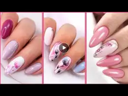 Latest Simple Nail Extension Design #2023 Ideas |New Floral Party #Nail Art Design Ideas