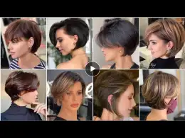 top Trending short Bob Pixie Haircuts ideas and beautiful woman's hairstyles//best Hairdye Colouring