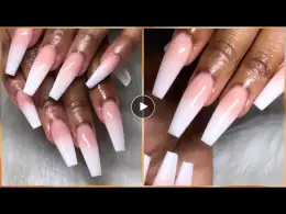 Acrylic Nails | Watch me Work | Babyboomer Tutorial | French Fade Ombré Nail Art Design