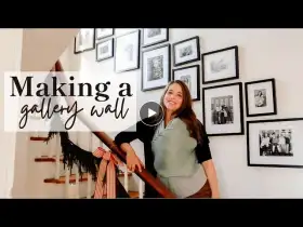 Making a Gallery Wall in our 1860s Farmhouse | Stairs Gallery Wall