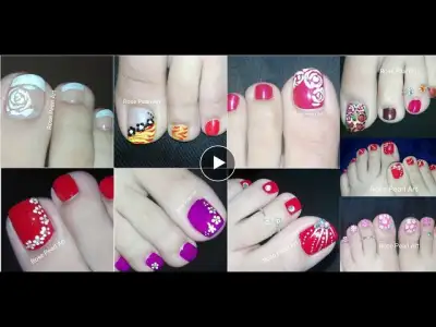 Pedicure Nail Art Compilation #2 Toe Nail Designs | Rose Pearl