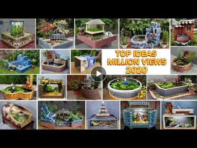 Top 20 Ideas to make a Million View Waterfall Aquarium video in 2020/ Cheap and Easy
