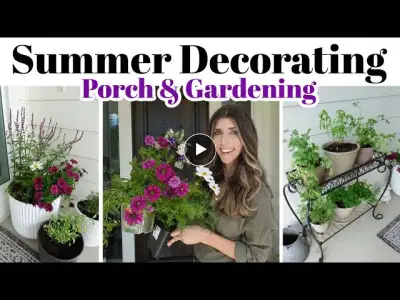 Summer Decorate With Me 2023 / Porch Decorating Ideas / Gardening With Me
