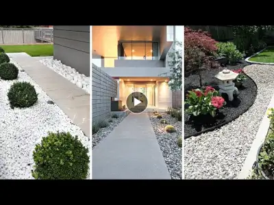 50+ Simple Rock Garden Landscaping Ideas for Your Front Yard 